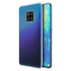 Microsonic Huawei Mate 20 Pro Transparent Soft Beyaz Kılıf