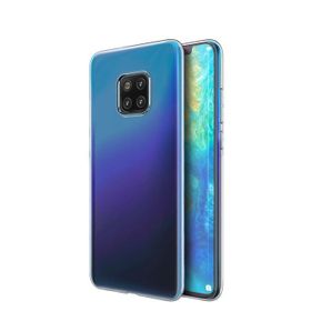 Microsonic Huawei Mate 20 Pro Transparent Soft Beyaz Kılıf