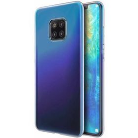 Microsonic Huawei Mate 20 Pro Transparent Soft Beyaz Kılıf
