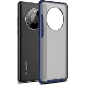Microsonic Huawei Mate 40 Pro Frosted Frame Lacivert Cep Telefonu Kılıfı