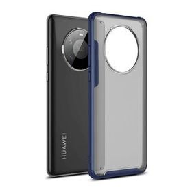 Microsonic Huawei Mate 40 Pro Frosted Frame Lacivert Cep Telefonu Kılıfı