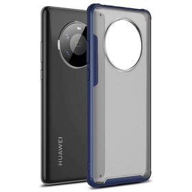 Microsonic Huawei Mate 40 Pro Frosted Frame Lacivert Cep Telefonu Kılıfı