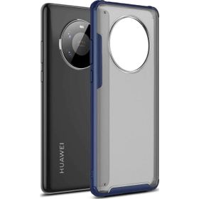 Microsonic Huawei Mate 40 Pro Frosted Frame Lacivert Cep Telefonu Kılıfı