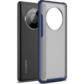 Microsonic Huawei Mate 40 Pro Frosted Frame Lacivert Cep Telefonu Kılıfı