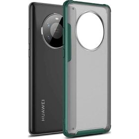 Microsonic Huawei Mate 40 Pro Frosted Frame Yeşil Cep Telefonu Kılıfı
