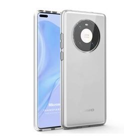 Microsonic Huawei Mate 40 Pro Transparent Soft Beyaz Cep Telefonu Kılıfı