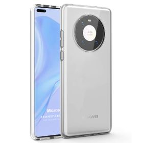 Microsonic Huawei Mate 40 Pro Transparent Soft Beyaz Cep Telefonu Kılıfı