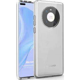 Microsonic Huawei Mate 40 Pro Transparent Soft Beyaz Cep Telefonu Kılıfı