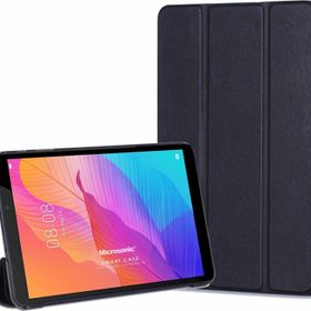 Microsonic Huawei Mate Pad T8 8 Slim Translucent Back Smart Cover Siyah Kılıf