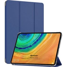 Microsonic Huawei Matepad 10.4 inç Slim Translucent Back Smart Cover Lacivert Tablet Kılıfı