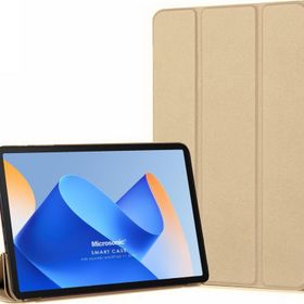 Microsonic Huawei Matepad 11 2023 Slim Translucent Back Smart Cover Gold Tablet Kılıfı