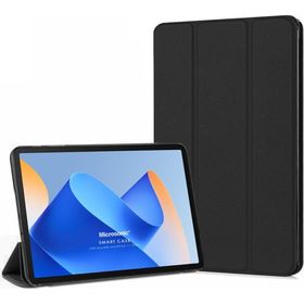 Microsonic Huawei Matepad 11.5 Slim Translucent Back Smart Cover Siyah Tablet Kılıfı