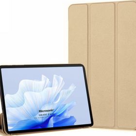 Microsonic Huawei Matepad Air Slim Translucent Back Smart Cover Gold Tablet Kılıfı