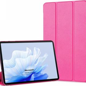 Microsonic Huawei Matepad Air Slim Translucent Back Smart Cover Pembe Tablet Kılıfı