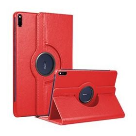 Microsonic Huawei MatePad Pro 10.8 360 Rotating Stand Deri Kırmızı Tablet Kılıfı