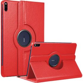 Microsonic Huawei MatePad Pro 10.8 360 Rotating Stand Deri Kırmızı Tablet Kılıfı