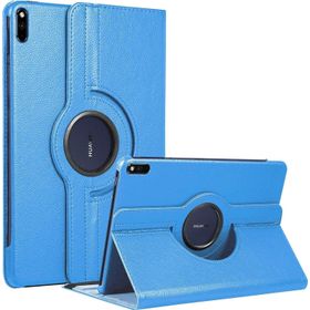 Microsonic Huawei MatePad Pro 10.8 360 Rotating Stand Deri Mavi Tablet Kılıfı