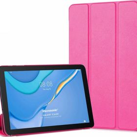 Microsonic Huawei MatePad SE Slim Translucent Back Smart Cover Pembe Tablet Kılıfı