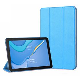 Microsonic Huawei MatePad T10 Slim Translucent Back Smart Cover Mavi Tablet Kılıfı