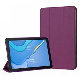 Microsonic Huawei MatePad T10 Slim Translucent Back Smart Cover Mor Tablet Kılıfı