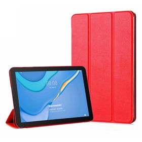 Microsonic Huawei MatePad T10S Slim Translucent Back Smart Cover Kırmızı Tablet Kılıfı