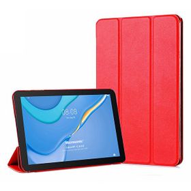Microsonic Huawei MatePad T10S Slim Translucent Back Smart Cover Kırmızı Tablet Kılıfı