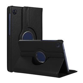 Microsonic Huawei MatePad T8 8 360 Rotating Stand Deri Siyah Tablet Kılıfı