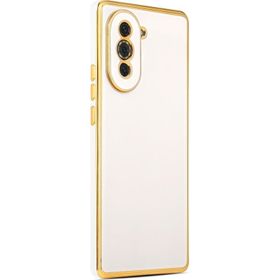 Microsonic Huawei Nova 10 Olive Plated Beyaz Cep Telefonu Kılıfı