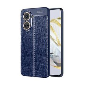 Microsonic Huawei Nova 10 SE Deri Dokulu Silikon Lacivert Kılıf