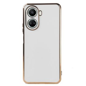 Microsonic Huawei Nova 10 SE Olive Plated Beyaz Cep Telefonu Kılıfı