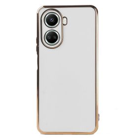 Microsonic Huawei Nova 10 SE Olive Plated Beyaz Cep Telefonu Kılıfı