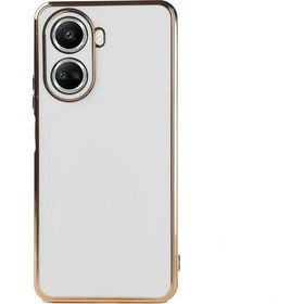 Microsonic Huawei Nova 10 SE Olive Plated Beyaz Cep Telefonu Kılıfı