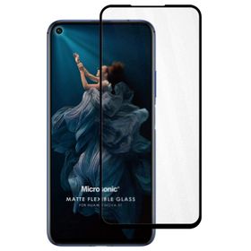Microsonic Huawei Nova 5T Uyumlu Seramik Matte Flexible Siyah Ekran Koruyucu