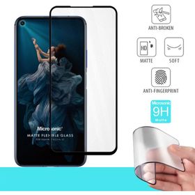 Microsonic Huawei Nova 5T Uyumlu Seramik Matte Flexible Siyah Ekran Koruyucu