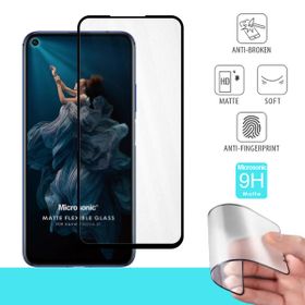 Microsonic Huawei Nova 5T Uyumlu Seramik Matte Flexible Siyah Ekran Koruyucu