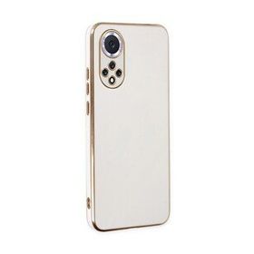 Microsonic Huawei Nova 9 Olive Plated Beyaz Cep Telefonu Kılıfı