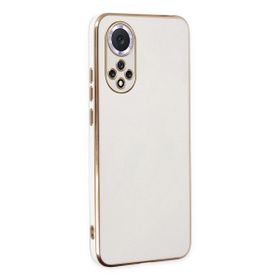 Microsonic Huawei Nova 9 Olive Plated Beyaz Cep Telefonu Kılıfı