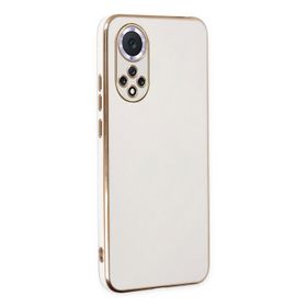 Microsonic Huawei Nova 9 Olive Plated Beyaz Cep Telefonu Kılıfı