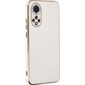 Microsonic Huawei Nova 9 Olive Plated Beyaz Cep Telefonu Kılıfı