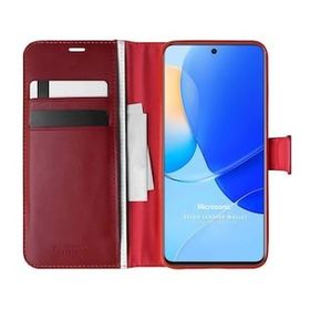 Microsonic Huawei Nova 9 Se Delux Leather Wallet Kırmızı Kılıf