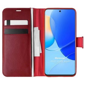 Microsonic Huawei Nova 9 Se Delux Leather Wallet Kırmızı Kılıf