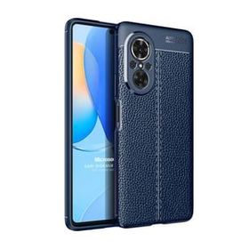 Microsonic Huawei Nova 9 SE Deri Dokulu Silikon Lacivert Kılıf