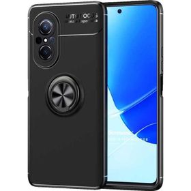 Microsonic Huawei Nova 9 SE Kickstand Ring Holder Siyah Cep Telefonu Kılıfı