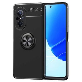Microsonic Huawei Nova 9 SE Kickstand Ring Holder Siyah Cep Telefonu Kılıfı