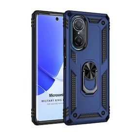 Microsonic Huawei Nova 9 SE Military Ring Holder Lacivert Kılıf