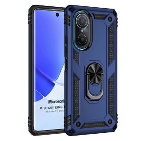 Microsonic Huawei Nova 9 SE Military Ring Holder Lacivert Kılıf