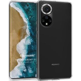 Microsonic Huawei Nova 9 Transparent Soft Beyaz Cep Telefonu Kılıfı