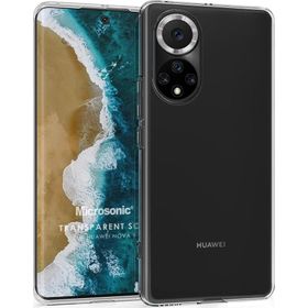 Microsonic Huawei Nova 9 Transparent Soft Beyaz Cep Telefonu Kılıfı