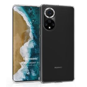 Microsonic Huawei Nova 9 Transparent Soft Beyaz Cep Telefonu Kılıfı