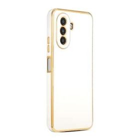 Microsonic Huawei Nova Y70 Olive Plated Beyaz Cep Telefonu Kılıfı